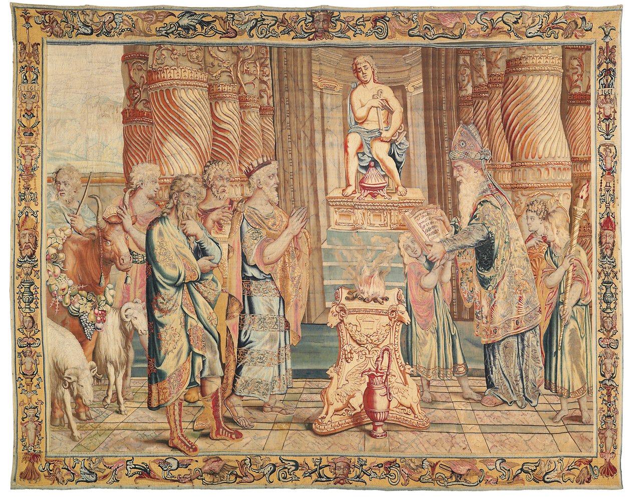 Mytologisk gobeläng, Paris, 1661 av Raphael de la Planche