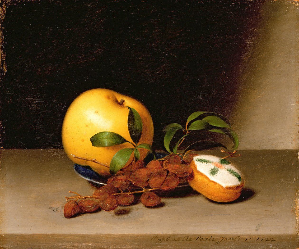 Stilleben med tårta, 1822 av Raphaelle Peale