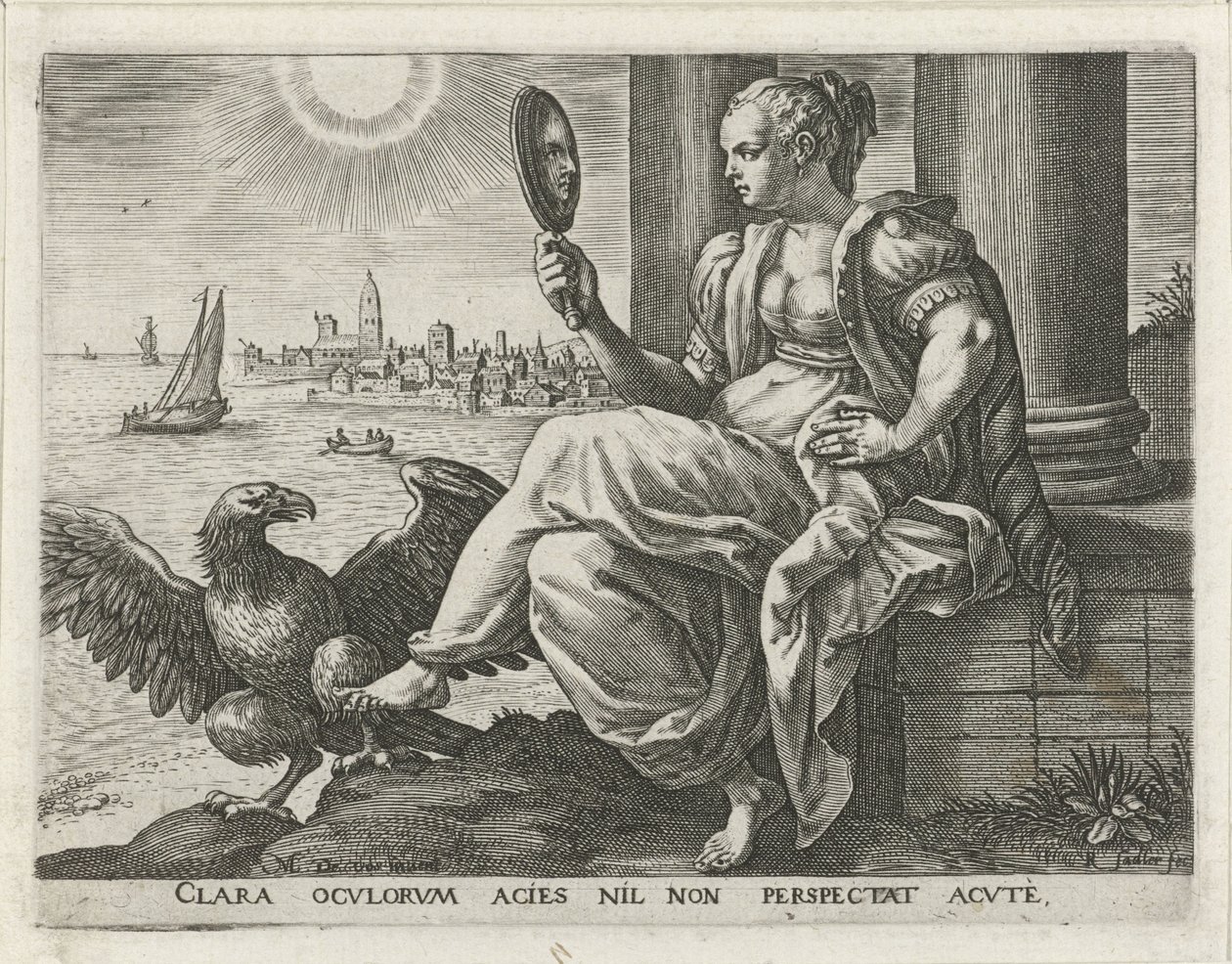 Syn De fem sinnena (serietitel) av Raphaël Sadeler (I)