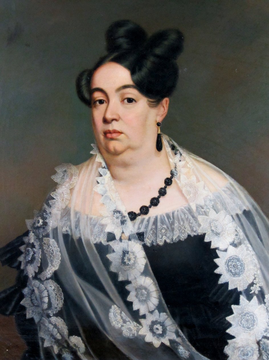 Doña Dolores Larraín de Echaurren av Raymond Auguste Quinsac Monvoisin
