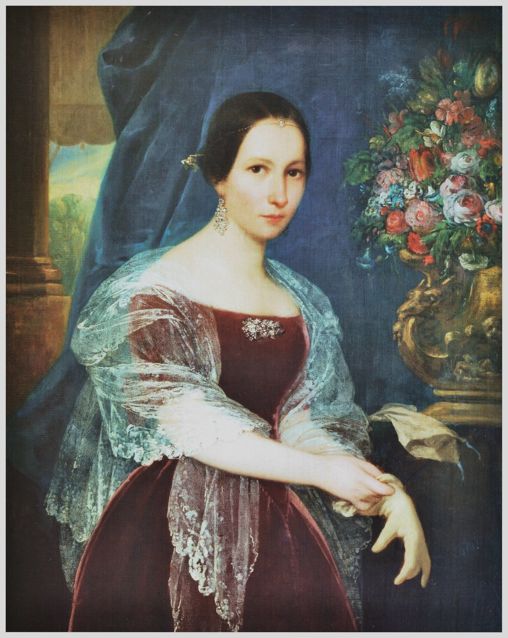 Retrato de doña Enriqueta Pinto de Bulnes av Raymond Quinsac Monvoisin