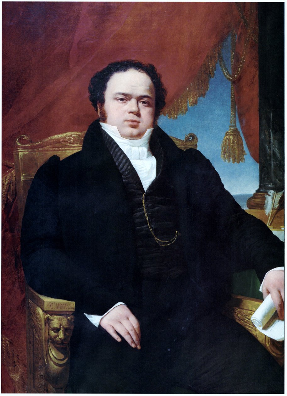 Porträtt av Don Mariano Egaña av Raymond Auguste Quinsac Monvoisin