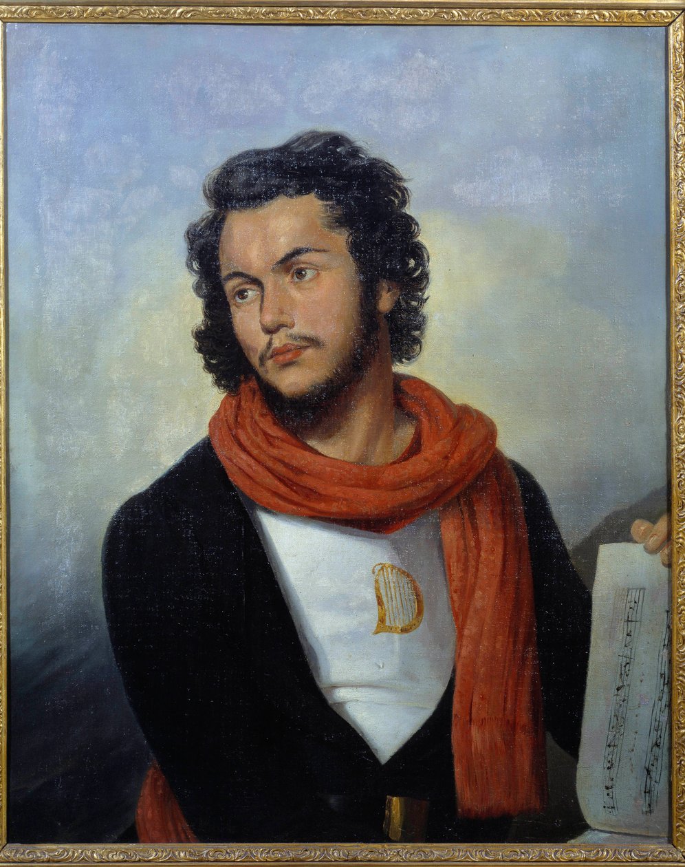Porträtt av musiker Felicien David (1810-1876) Målning av Raymond Bonheur (1796-1849) Saint Denis från 1800-talet, Museum of Art and History av Raymond Bonheur