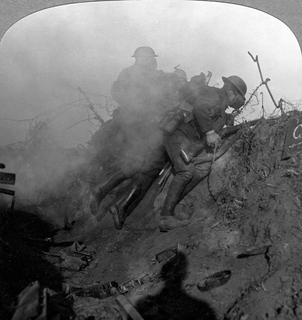Trench warfare, Bourlon Wood, Frankrike, första världskriget, 1914-1918. av Realistic Travels Publishers