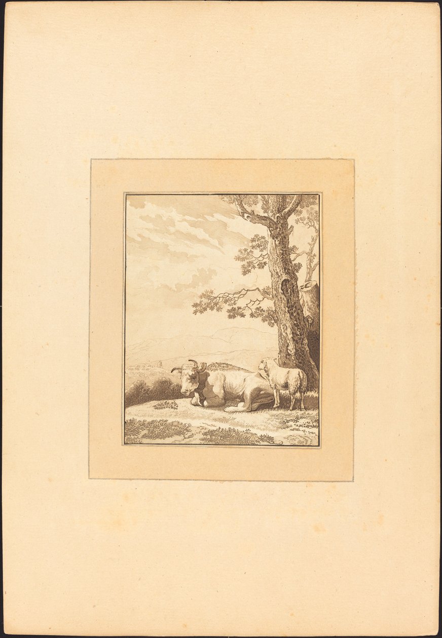 Ko vilar av Regina Schönecker after Karel Dujardin