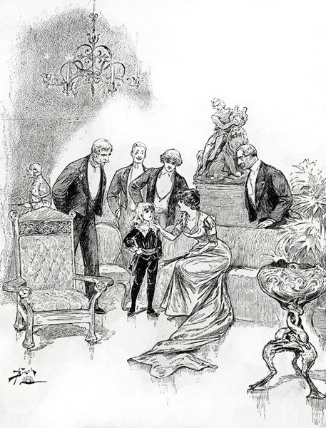 Illustration till Little Lord Fauntleroy (gravyr) av Reginald Bathurst Birch