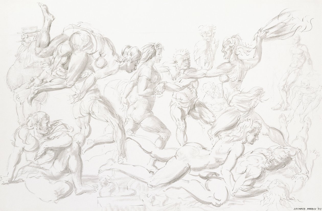 Akrobater av Reginald Marsh