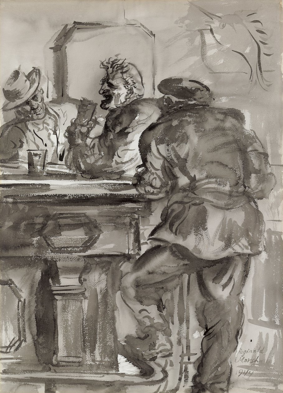 Barfilosof av Reginald Marsh