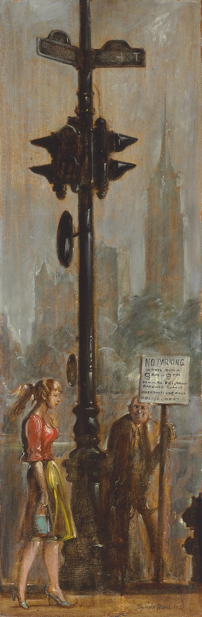 Broadway och 14th Street av Reginald Marsh