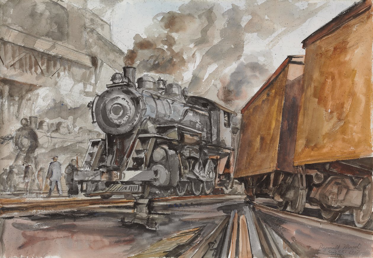 Erie R.R. av Reginald Marsh