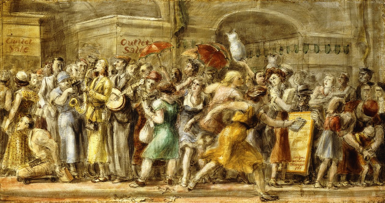 Fjortonde gatan av Reginald Marsh