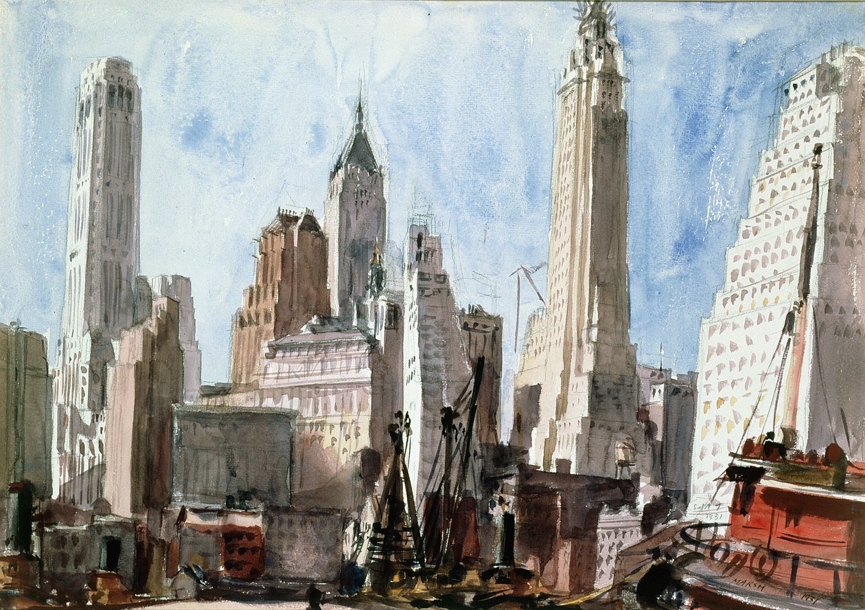 Skyskrapor av Reginald Marsh