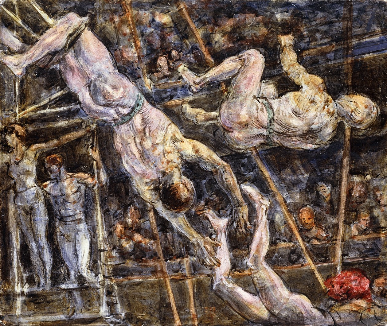 De flygande Concello-bussarna av Reginald Marsh