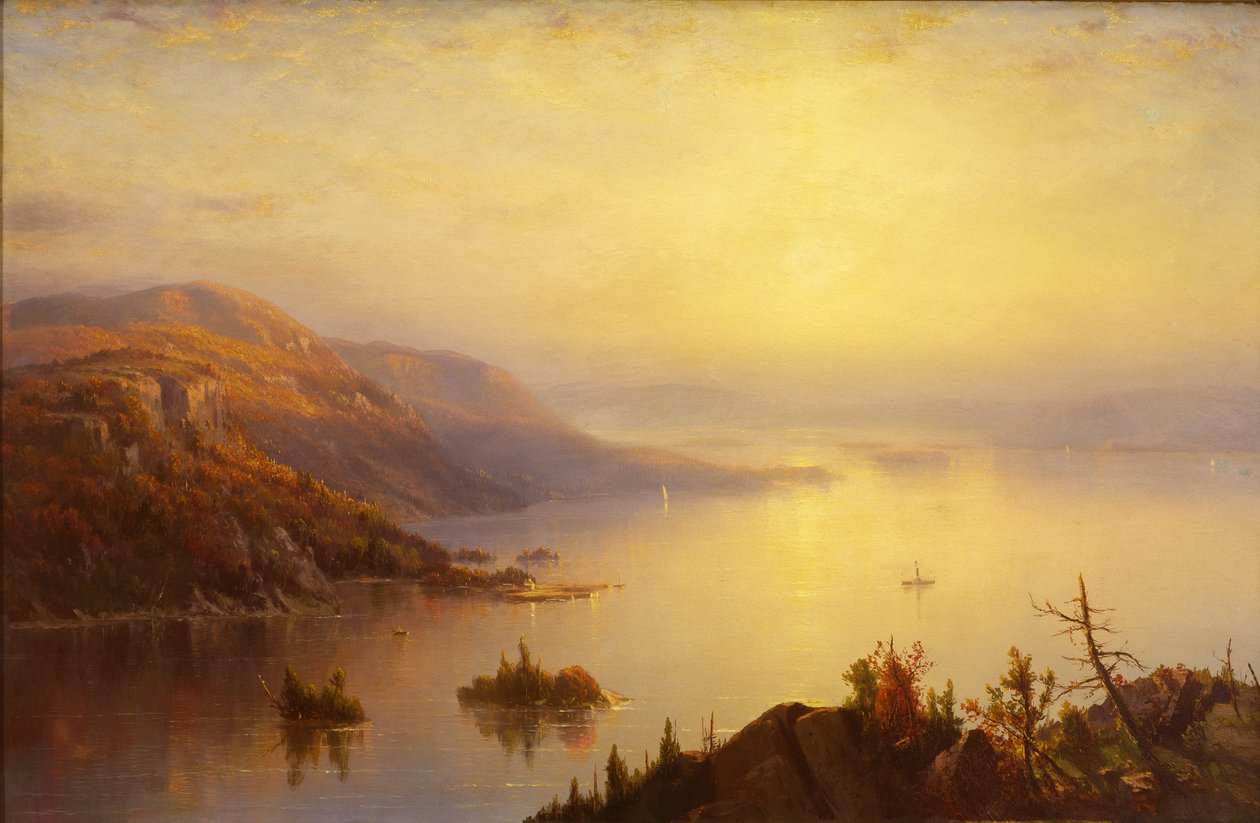 Lake George, ca 1868 av Regis Francis Gignoux