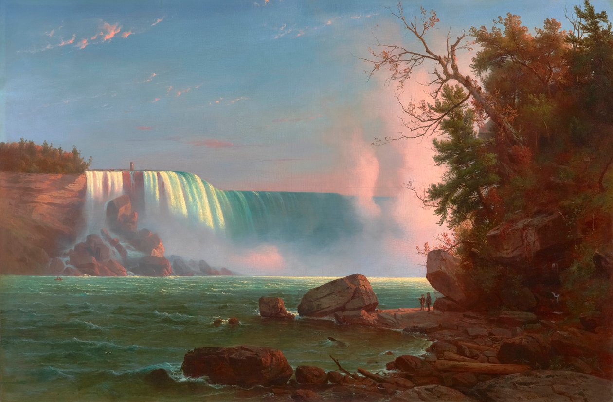 Niagarafallen 1855 (olja på duk) av Regis Francis Gignoux