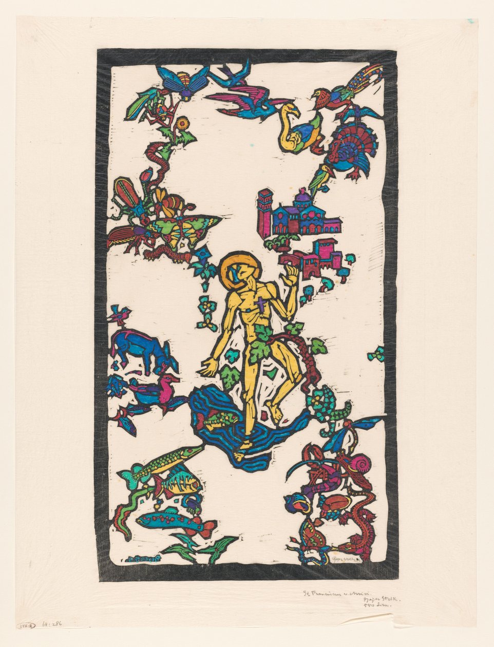 St. Franciscus v. Assisi (originaltitel på objektet) av Reijer Stolk (signed by artist)