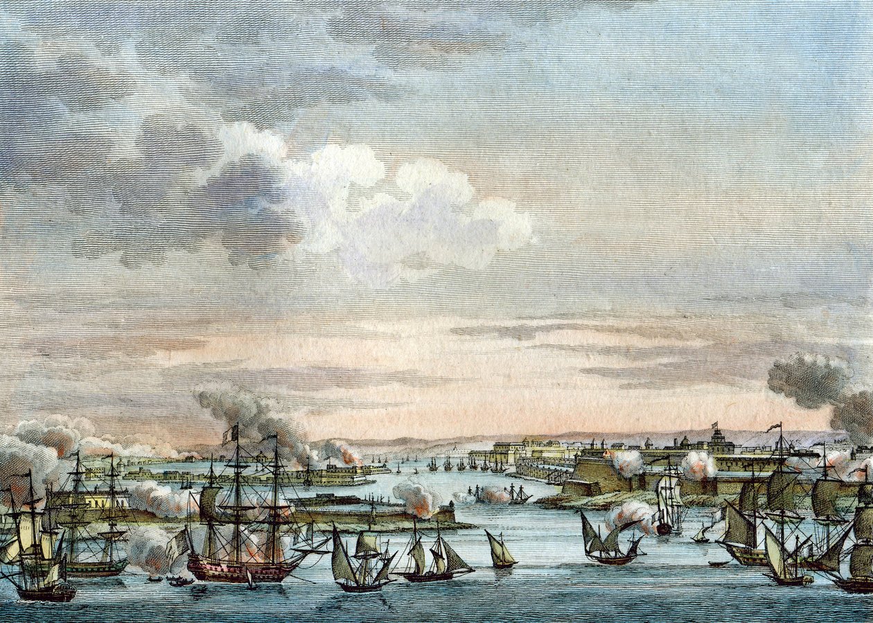 Den franska flottan på Malta av Reiner Vinkeles