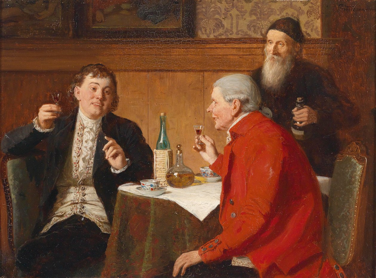 En bra droppe, rester av Zimmermanns signatur uppe till höger av Reinhard Sebastian Zimmermann