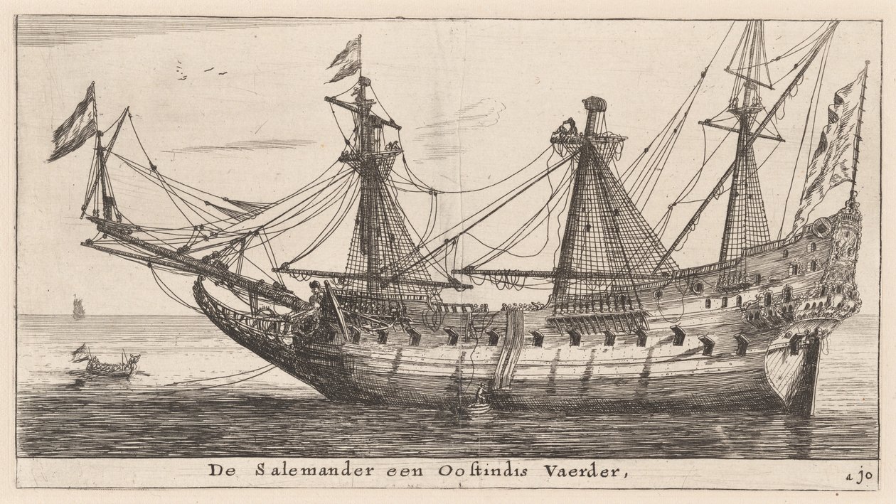 "Salamandern", en öst-indisk köpman av Reinier Nooms, called Zeeman