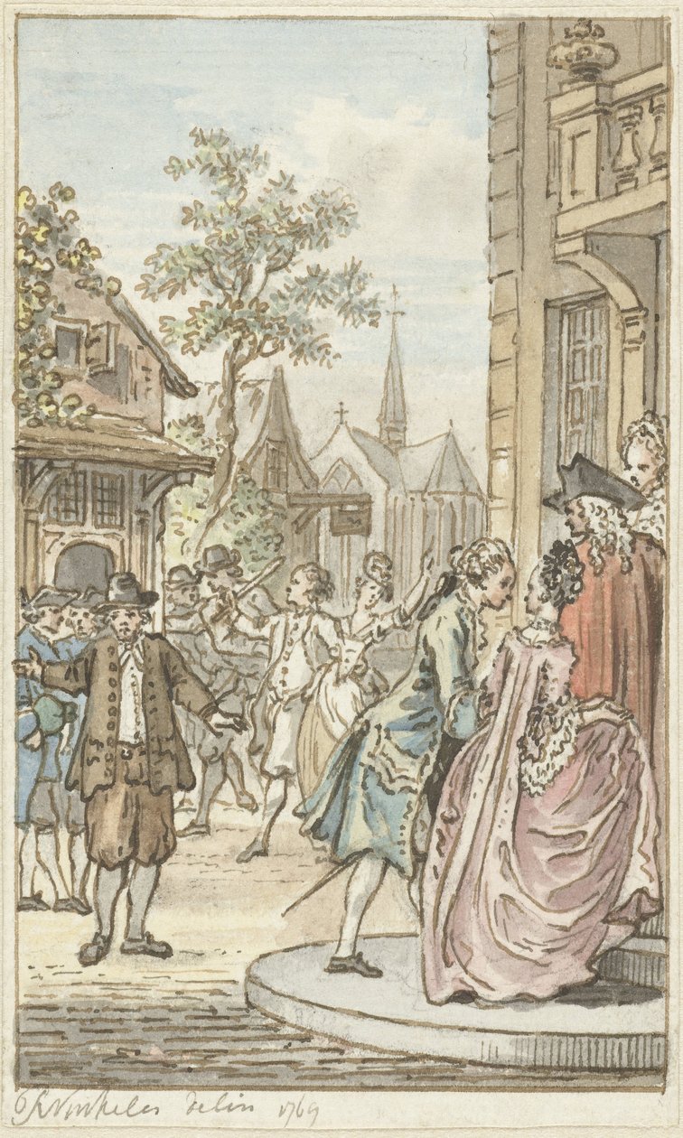 Luke och Clarisse av Reinier Vinkeles (I)