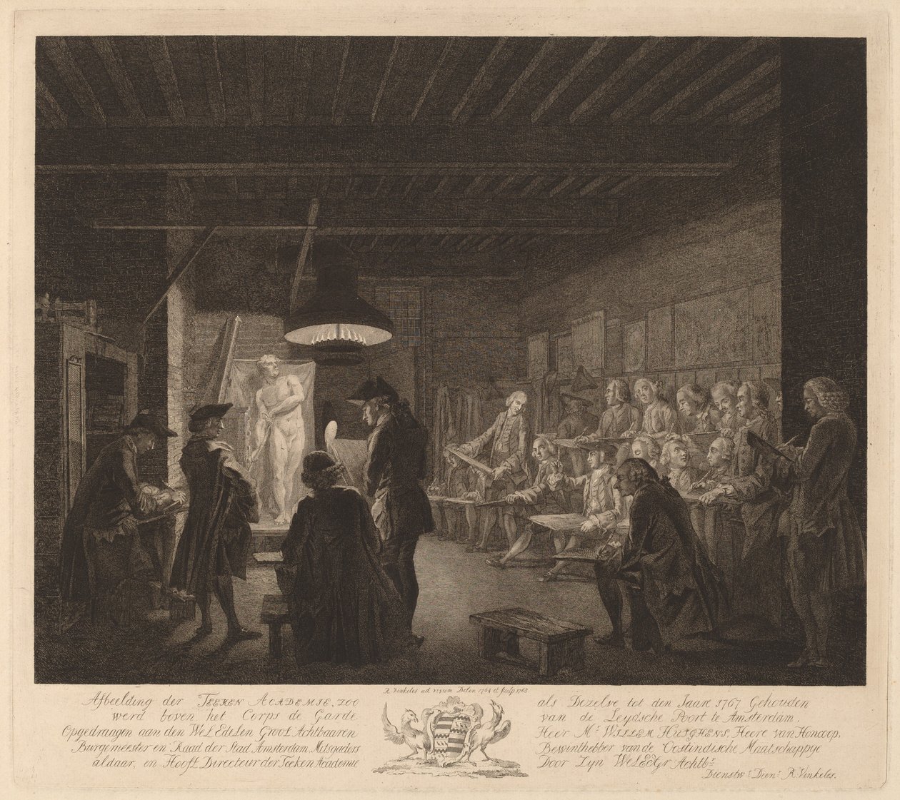 Ritakademin i Amsterdam av Reinier Vinkeles