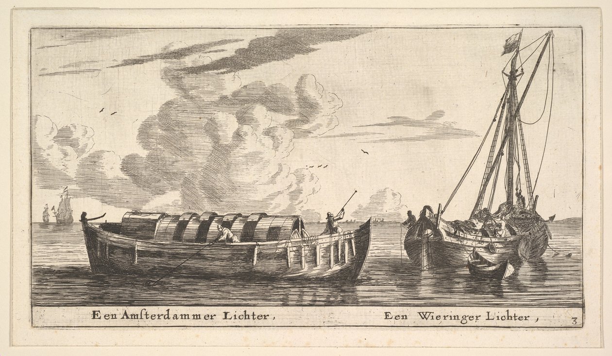 En Amsterdams tändare och en Wieringer, 1600-talet. av Reinier Zeeman
