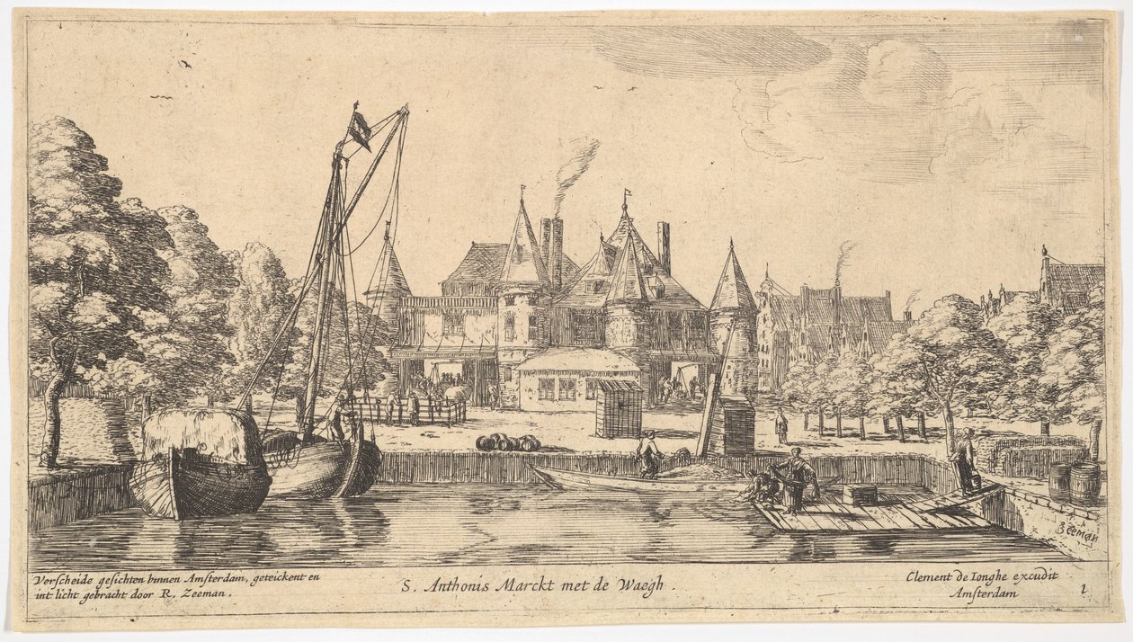 S. Anthonis Marckt med de Waegh, 1600-talet. av Reinier Zeeman