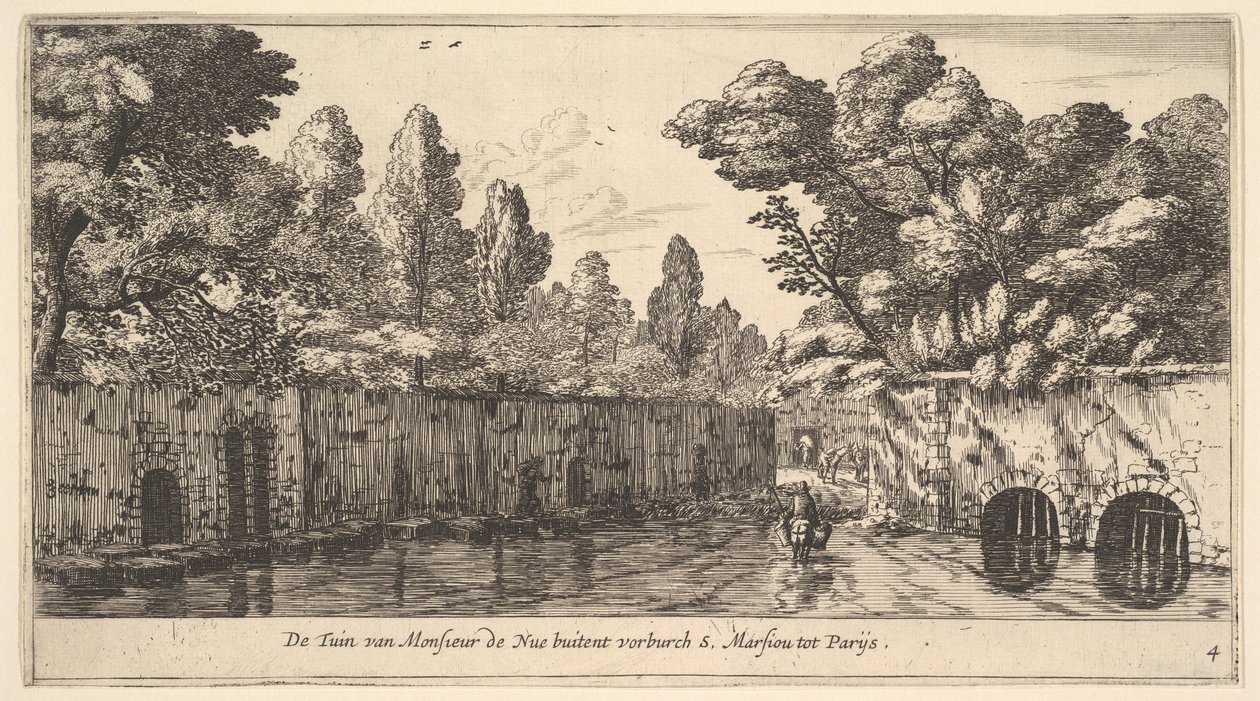 The Garden of M. de Nue Utanför förorten S. Marceau nära Paris, 1600-talet. av Reinier Zeeman