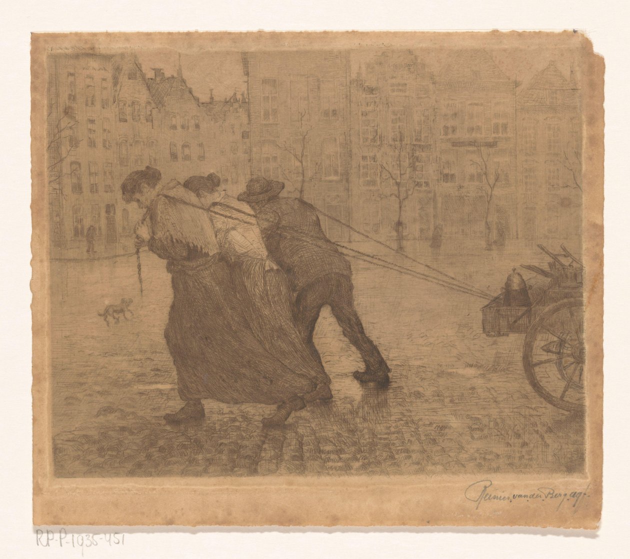 Dra vagn av Reinier van den Berg (signed by artist)