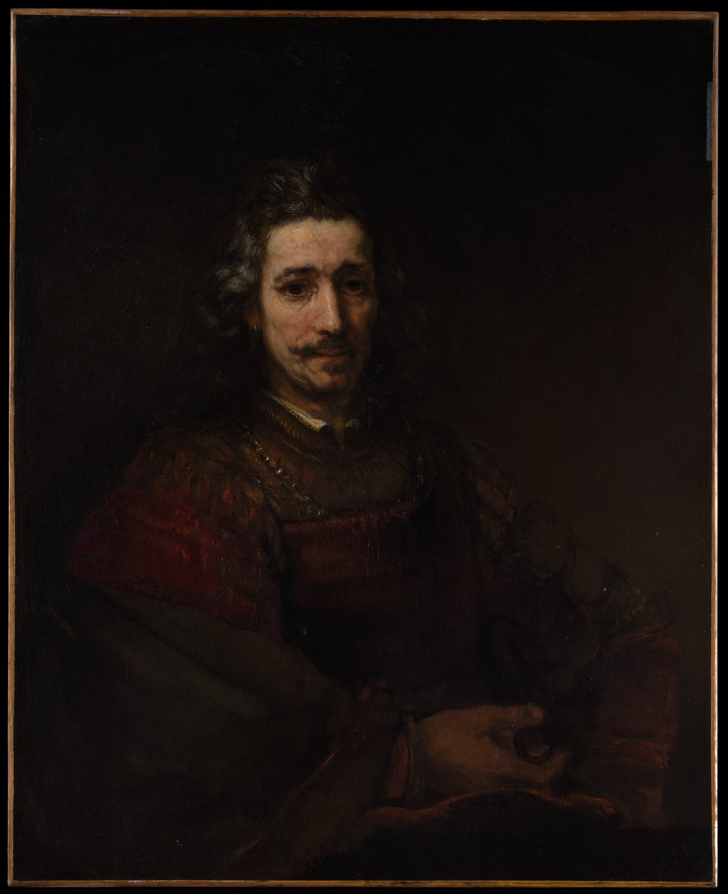 Man med förstoringsglas av Rembrandt van Rijn