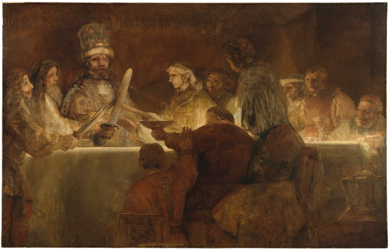 Batavernas konspiration under Claudius Civilis av Rembrandt van Rijn