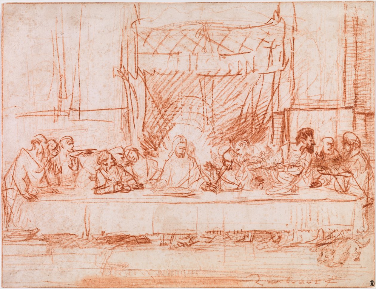 Sista måltiden av Rembrandt van Rijn