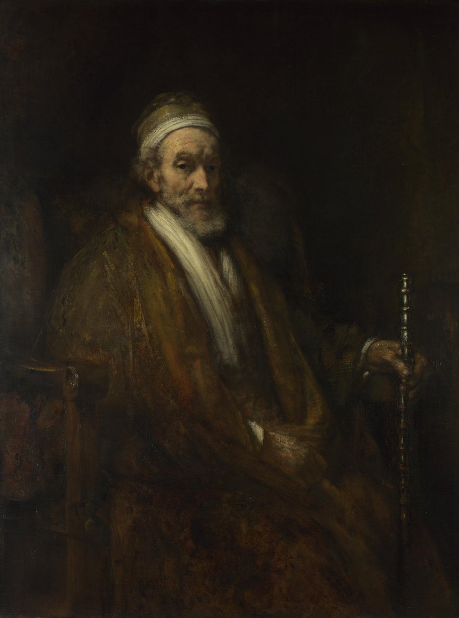 Porträtt av Jacob Trip, ca 1661 av Rembrandt van Rijn