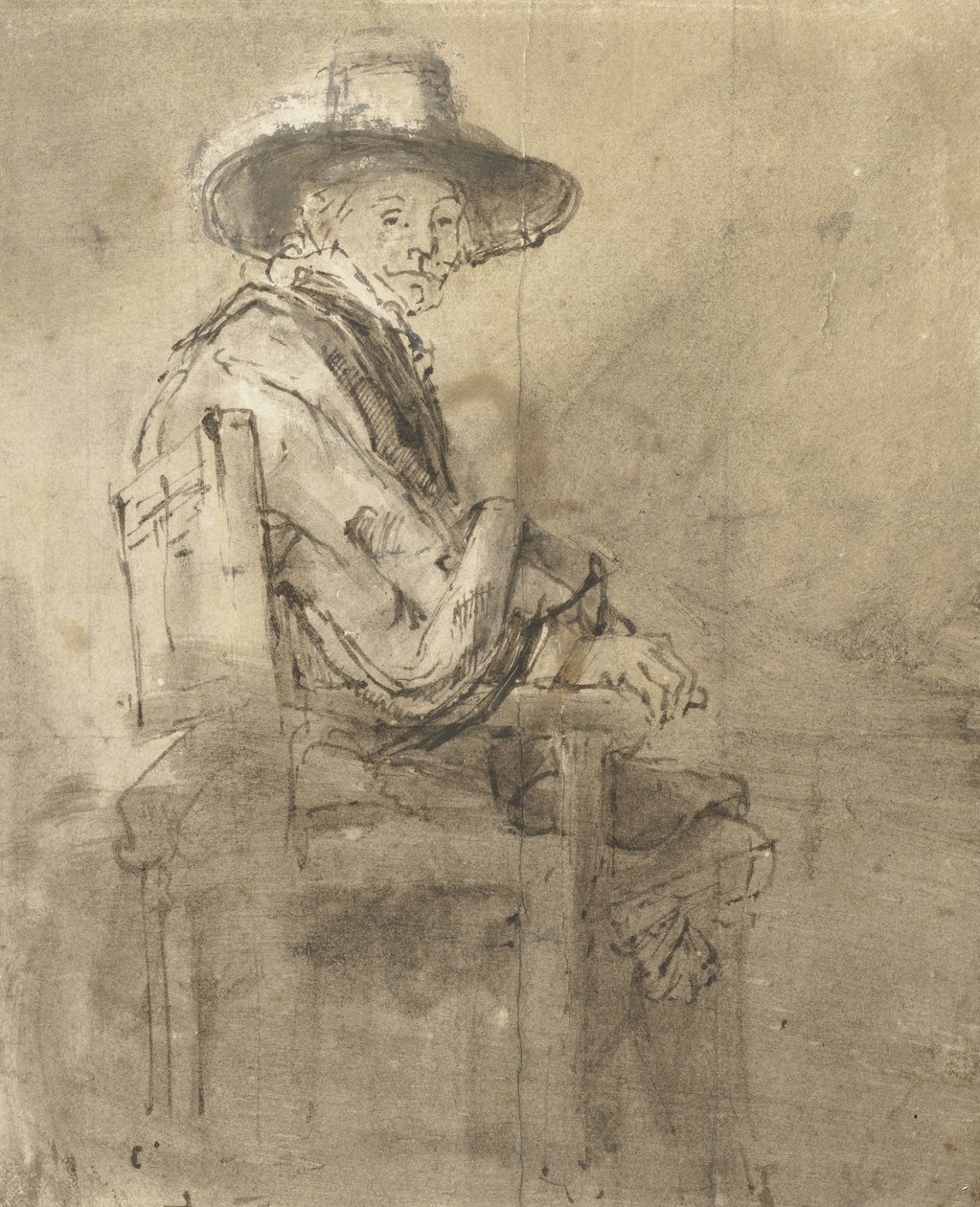 Sittande syndiker: Jacob van Loon, c.1661-62 av Rembrandt van Rijn