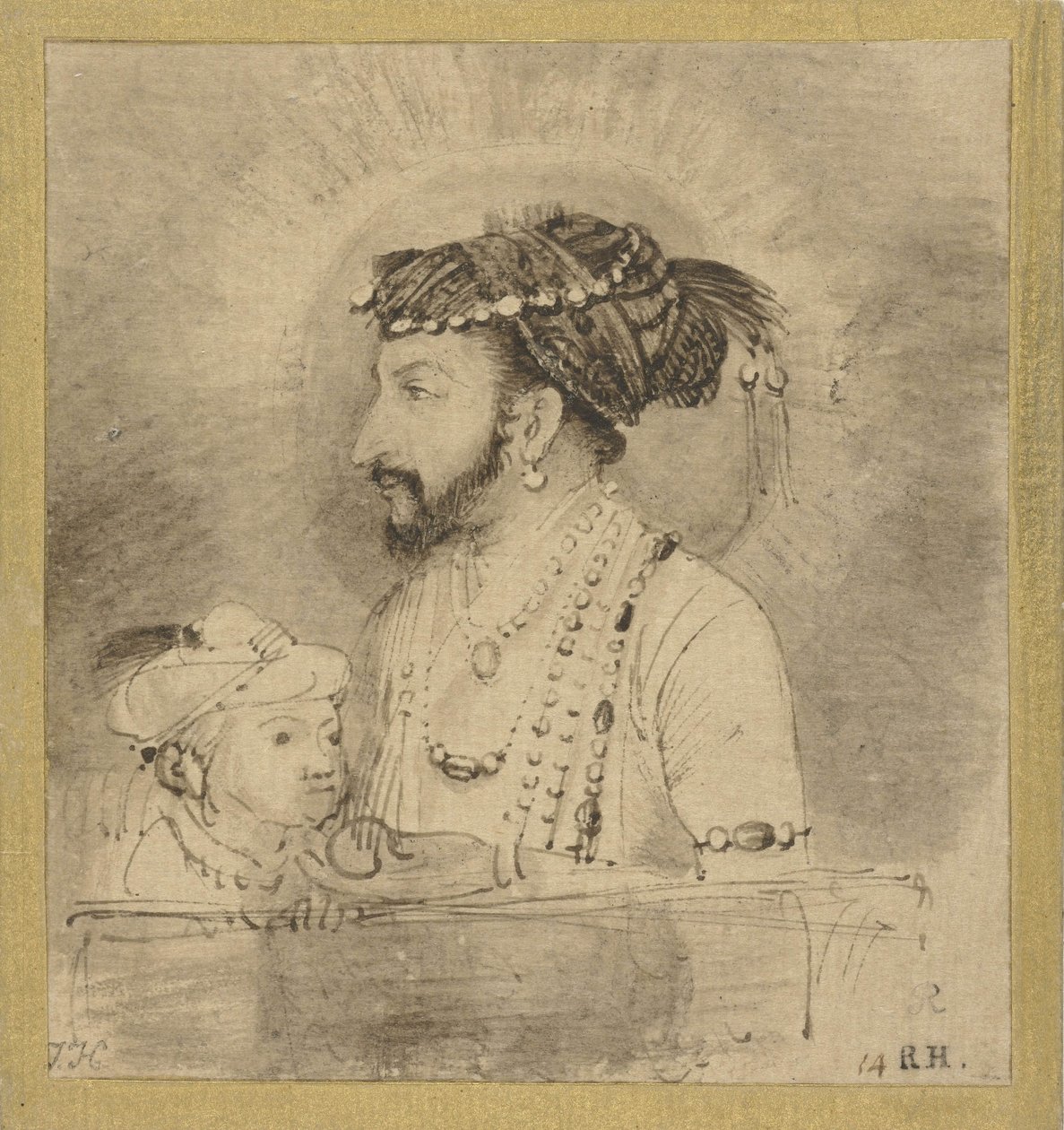 Shah Jahan och hans Son, ca 1656-58 av Rembrandt van Rijn