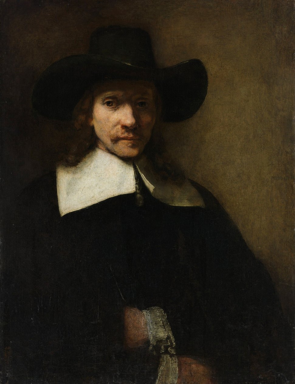 Porträtt av en man, ca 1655-60 av Rembrandt van Rijn