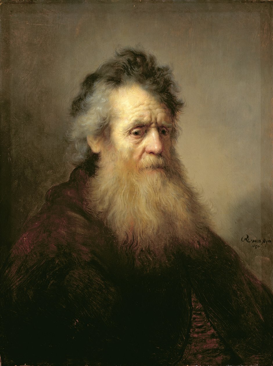 Porträtt av en gammal man, 1632 av Rembrandt van Rijn