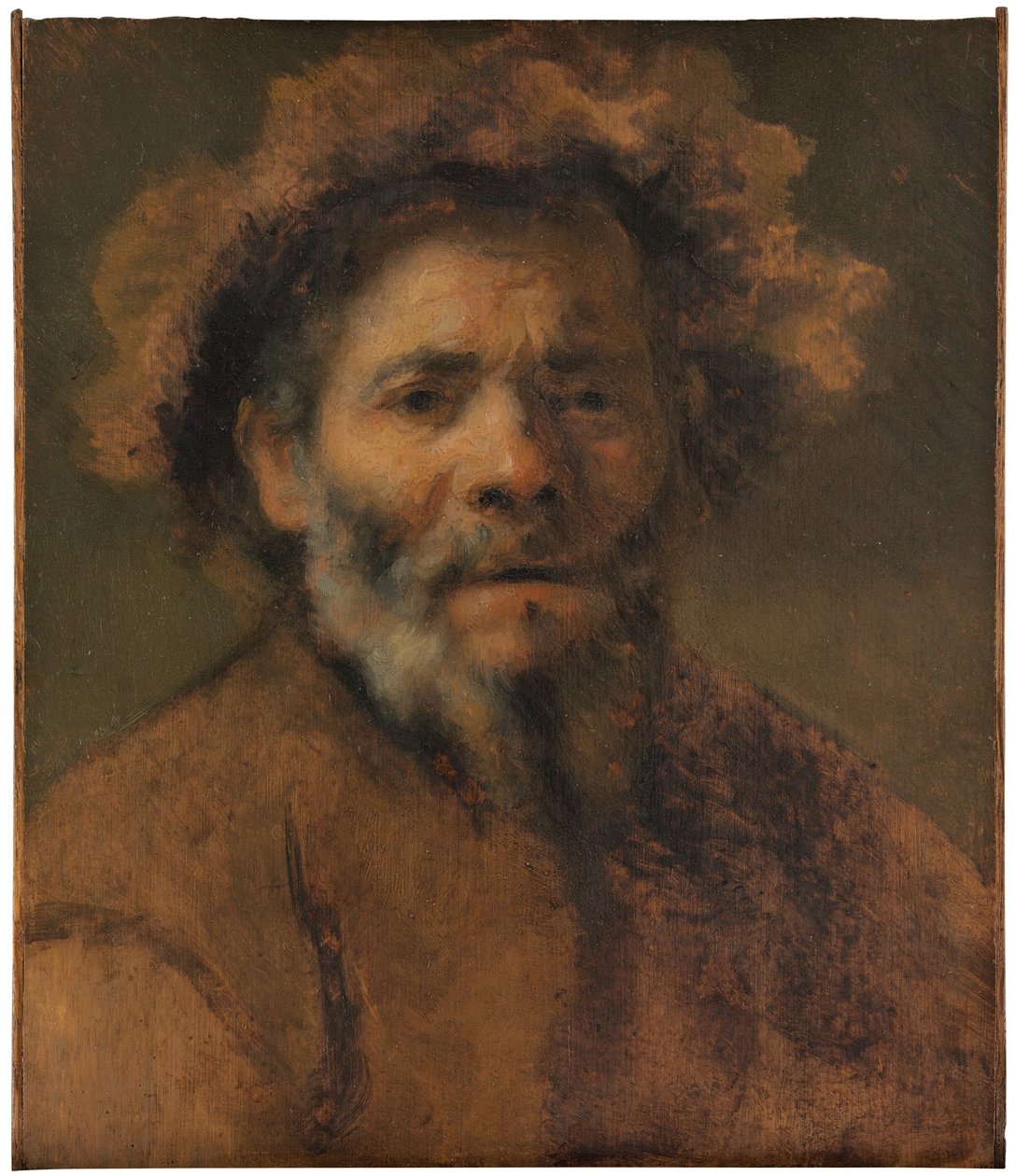 Studie av en gammal man av Rembrandt Harmensz. van Rijn circle of Rembrandt Harmensz. van Rijn circle of