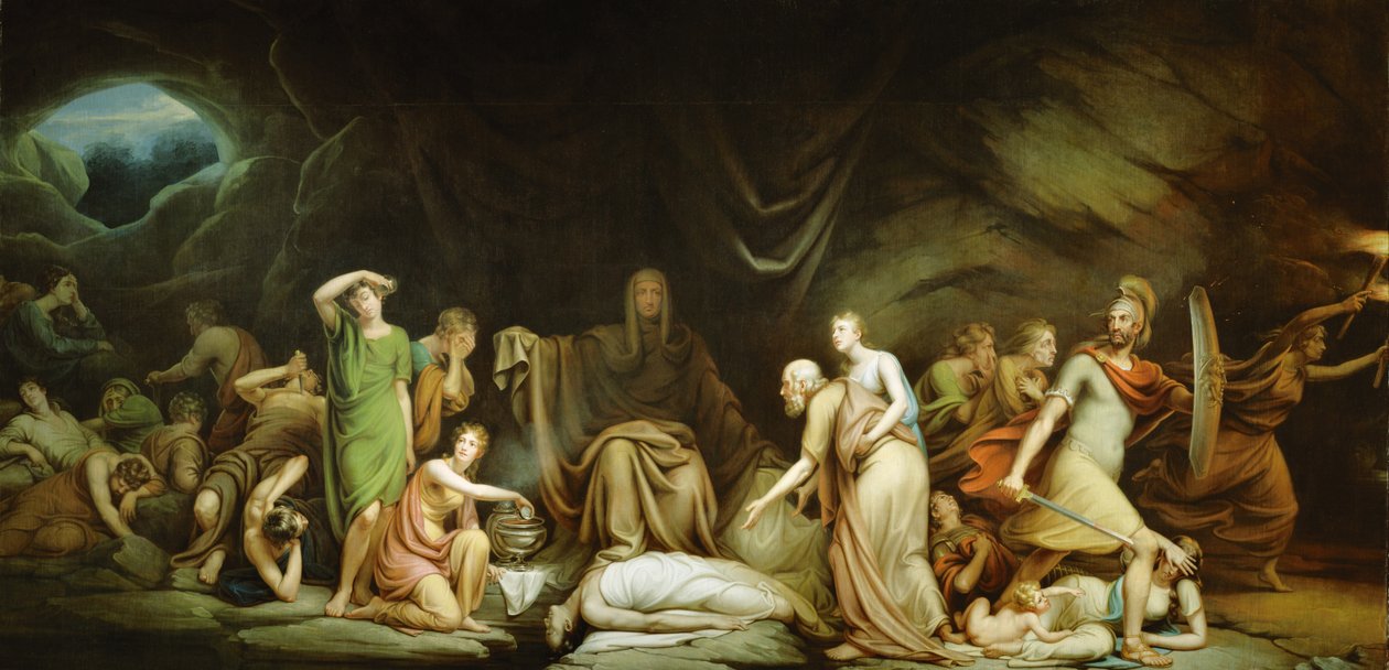 Dödsdomstolen, 1820 av Rembrandt Peale