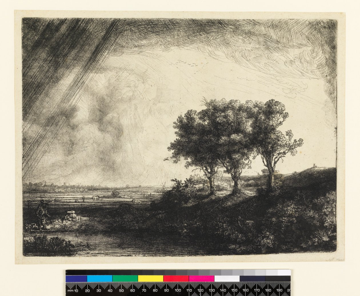 23.K5-292 De tre träden av Rembrandt van Rijn