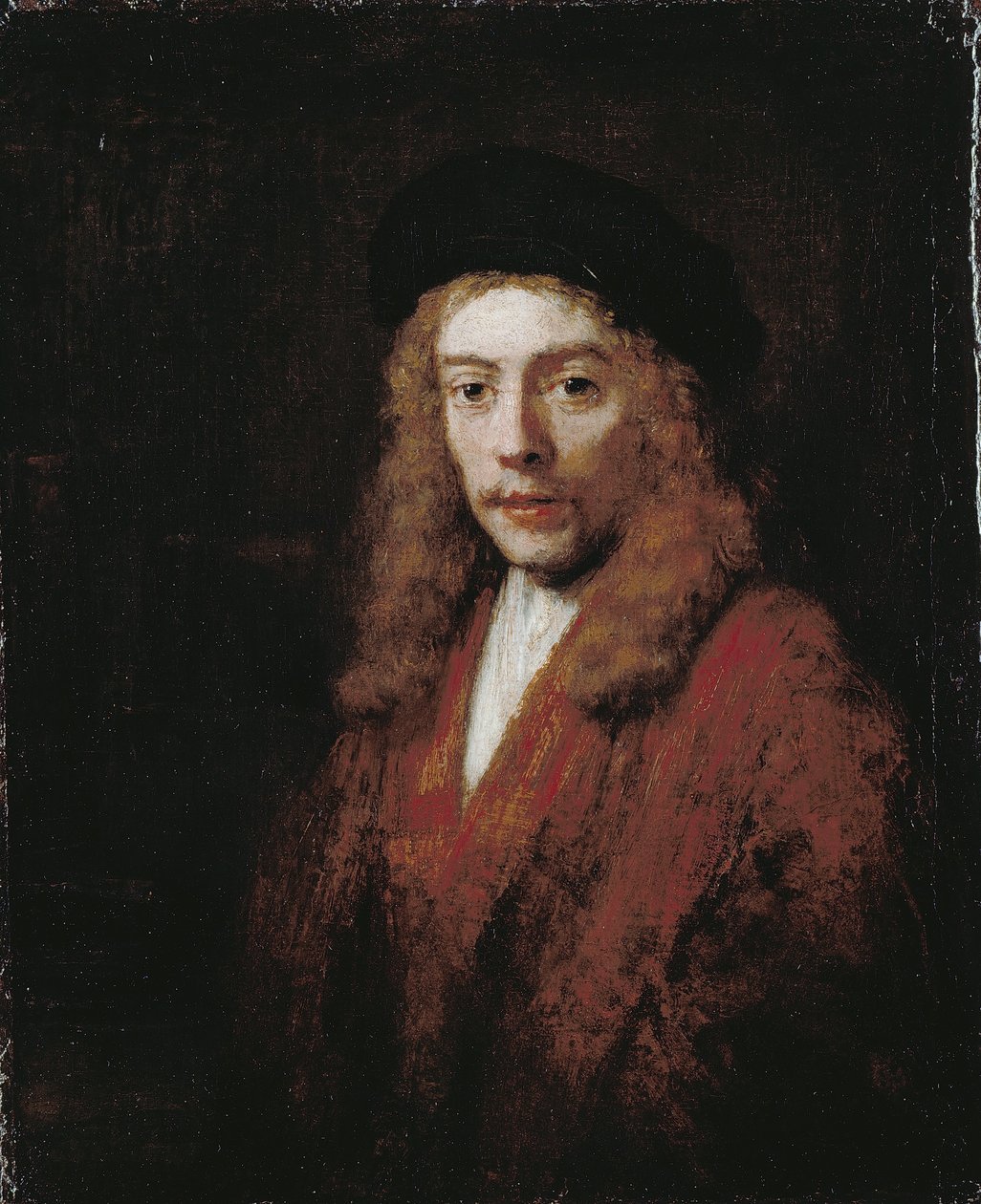 A Young man, perhaps the Artists Son Titus av Rembrandt van Rijn