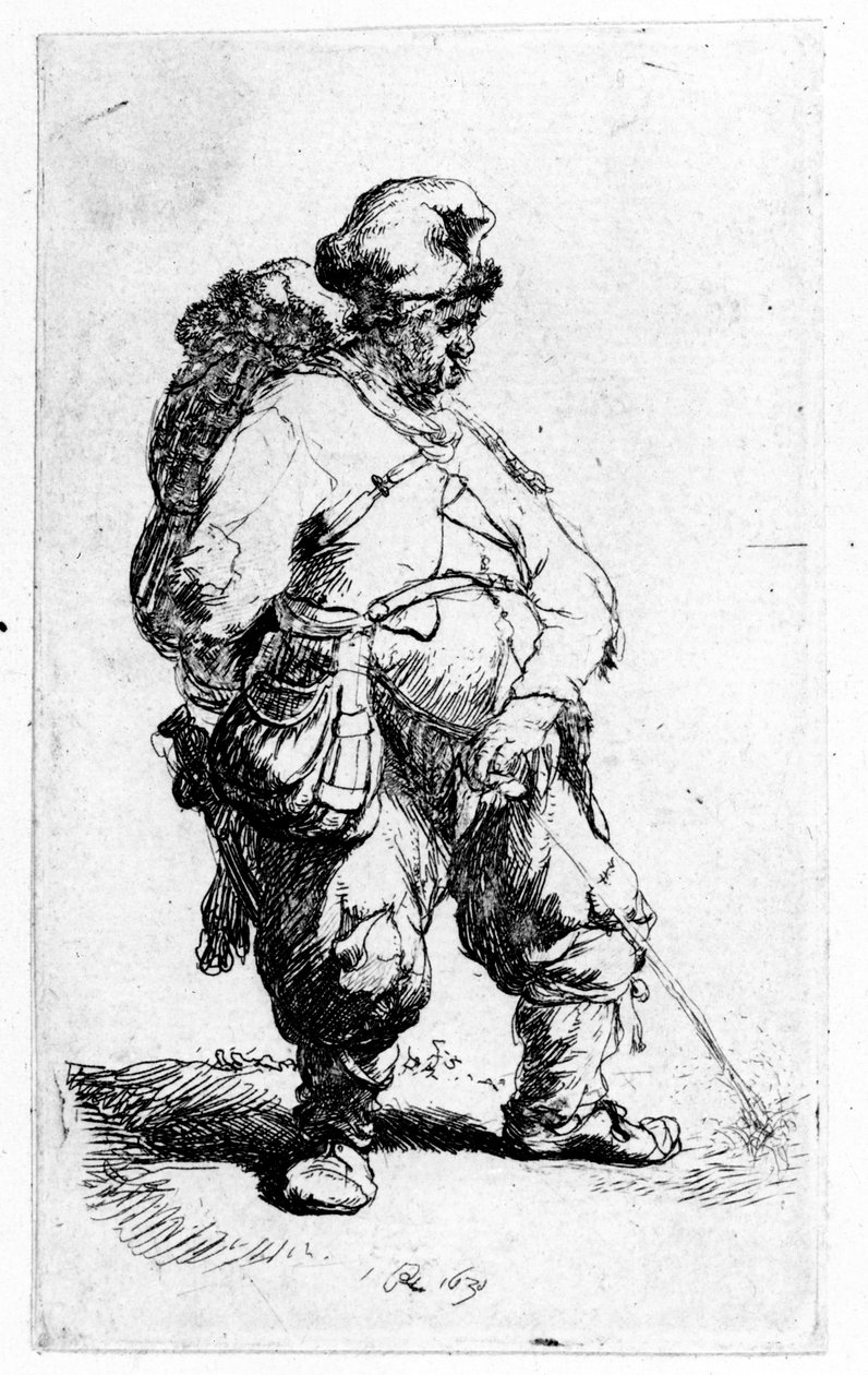 En man som urinerar, 1631 (värkar) av Rembrandt van Rijn