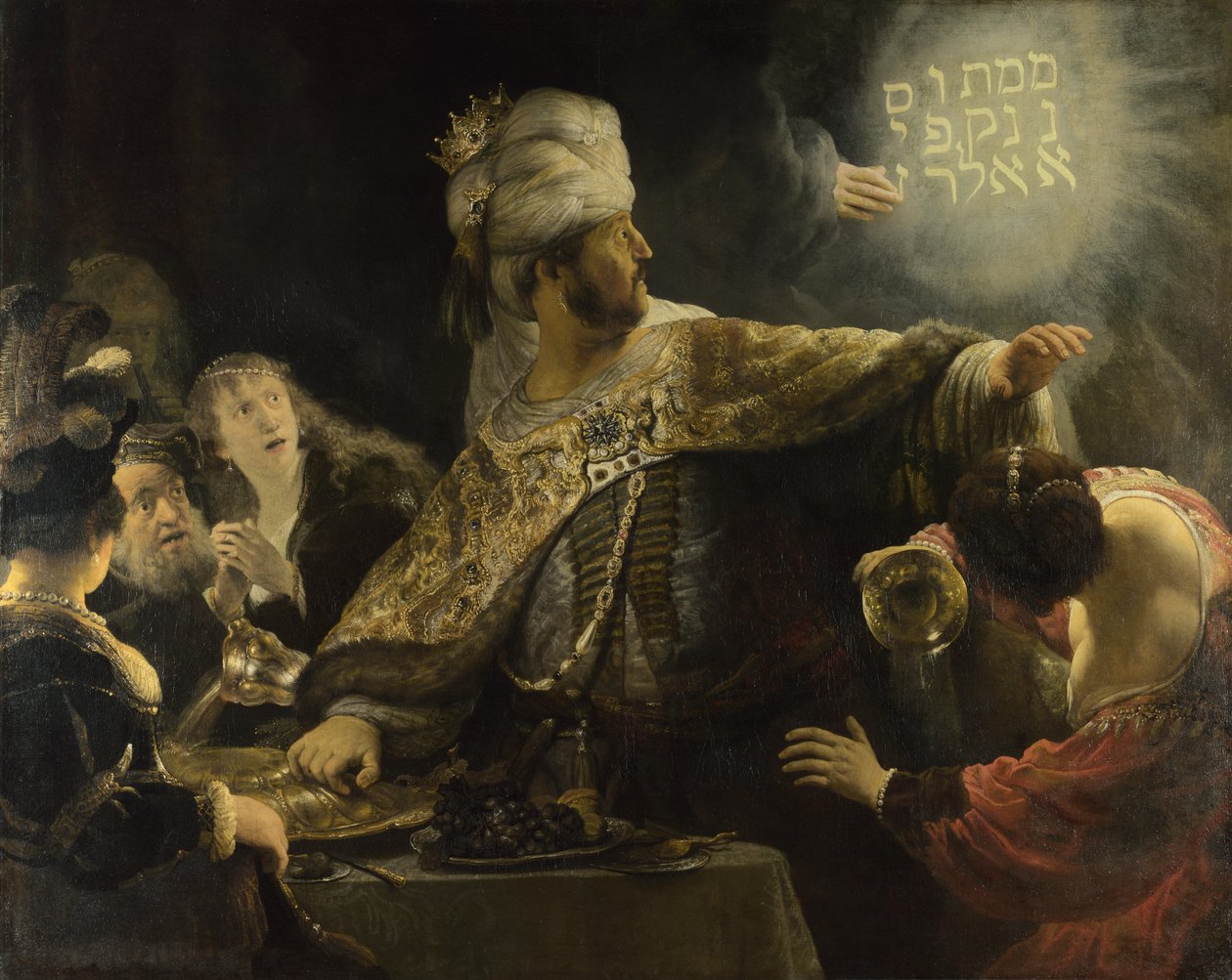 Belsazars festmåltid c.1636-38 av Rembrandt van Rijn