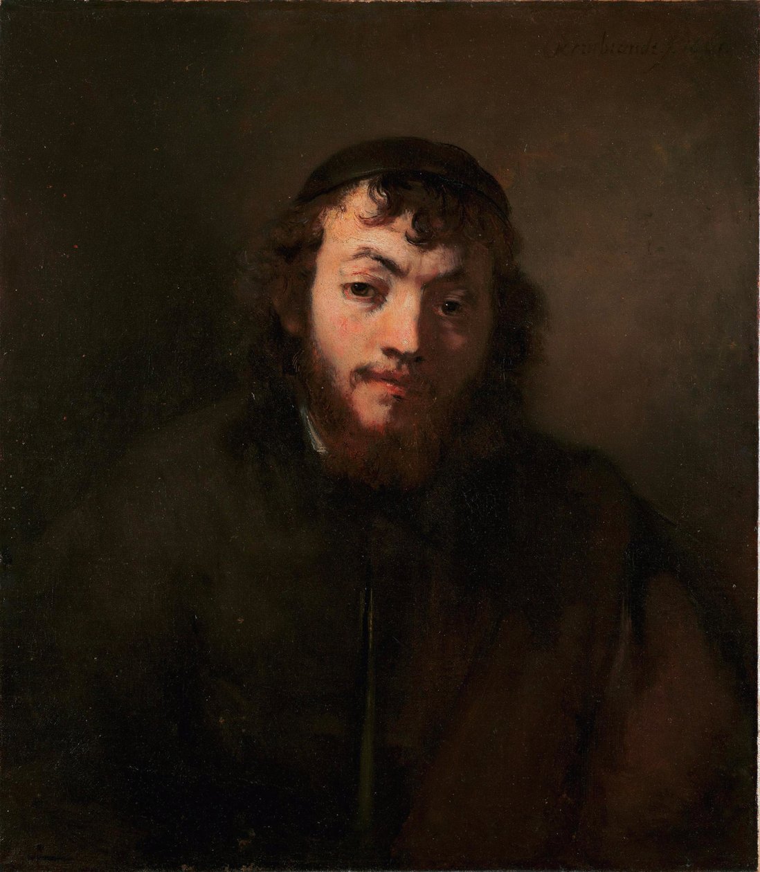 Bust of a Young Jew av Rembrandt van Rijn