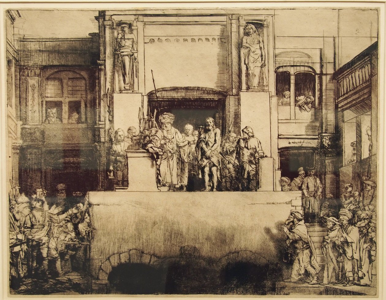 Kristus presenteras för folket av Rembrandt van Rijn