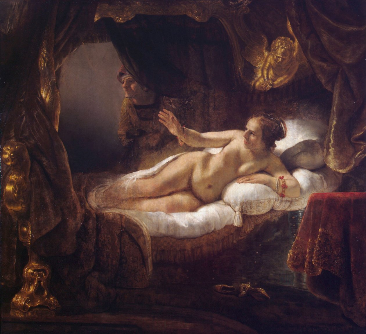 Danaë  av Rembrandt van Rijn