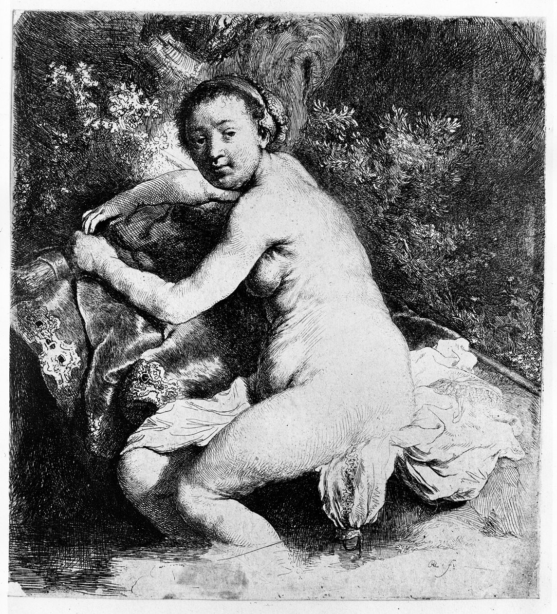 Diana vid badet, ca 1631 av Rembrandt van Rijn