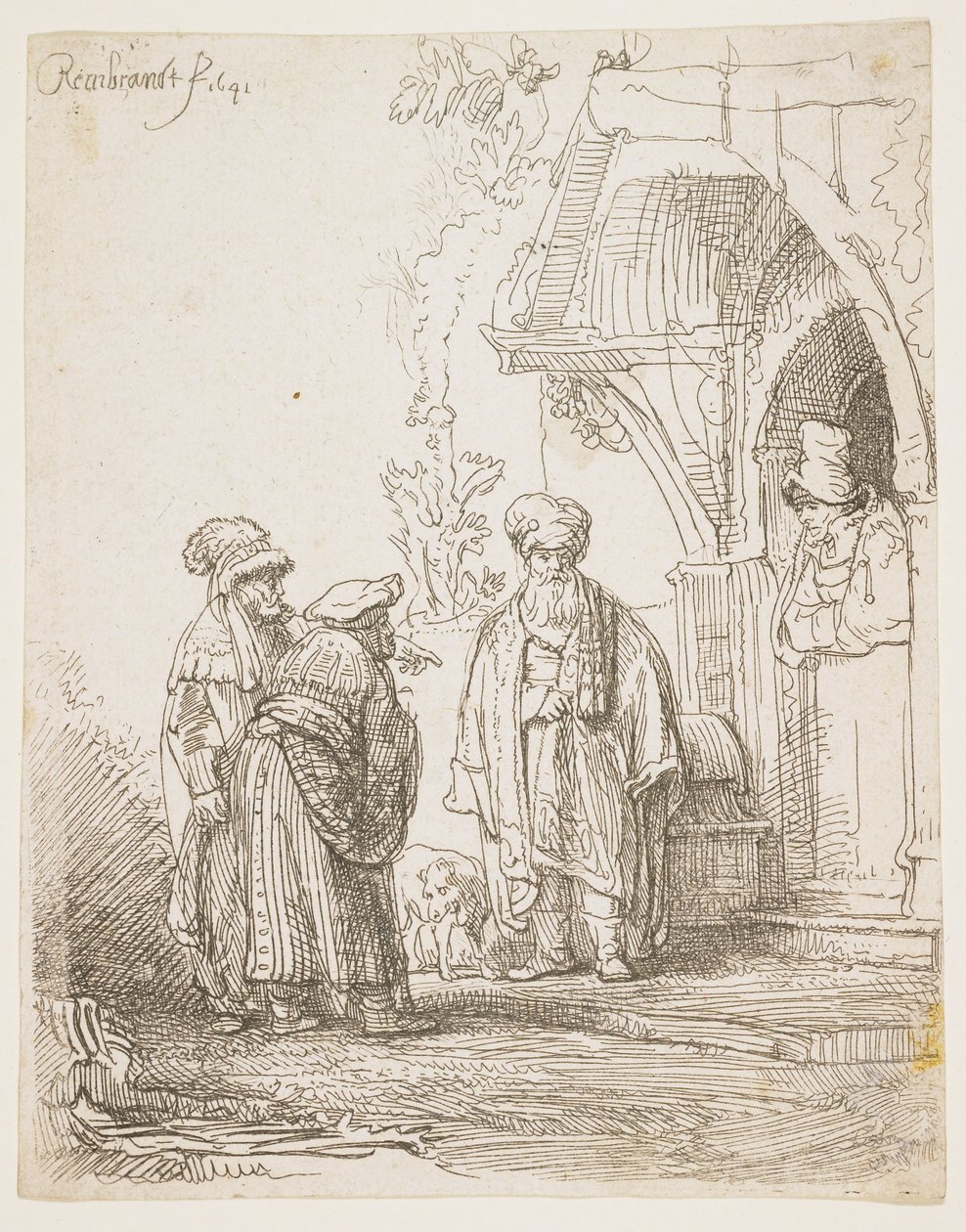 Jakob och Laban, 1641 av Rembrandt van Rijn