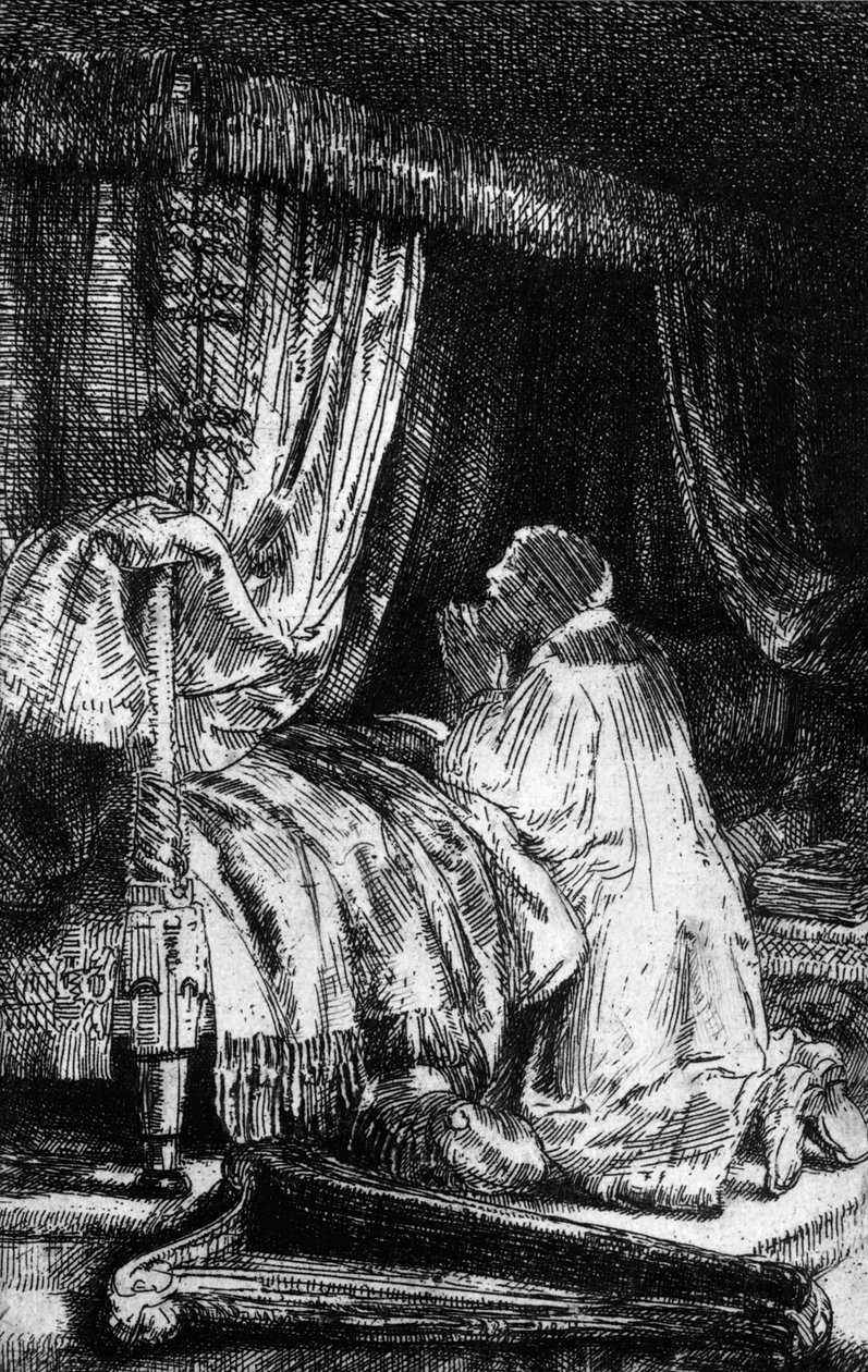 Kung David vid bön, 1652 av Rembrandt van Rijn