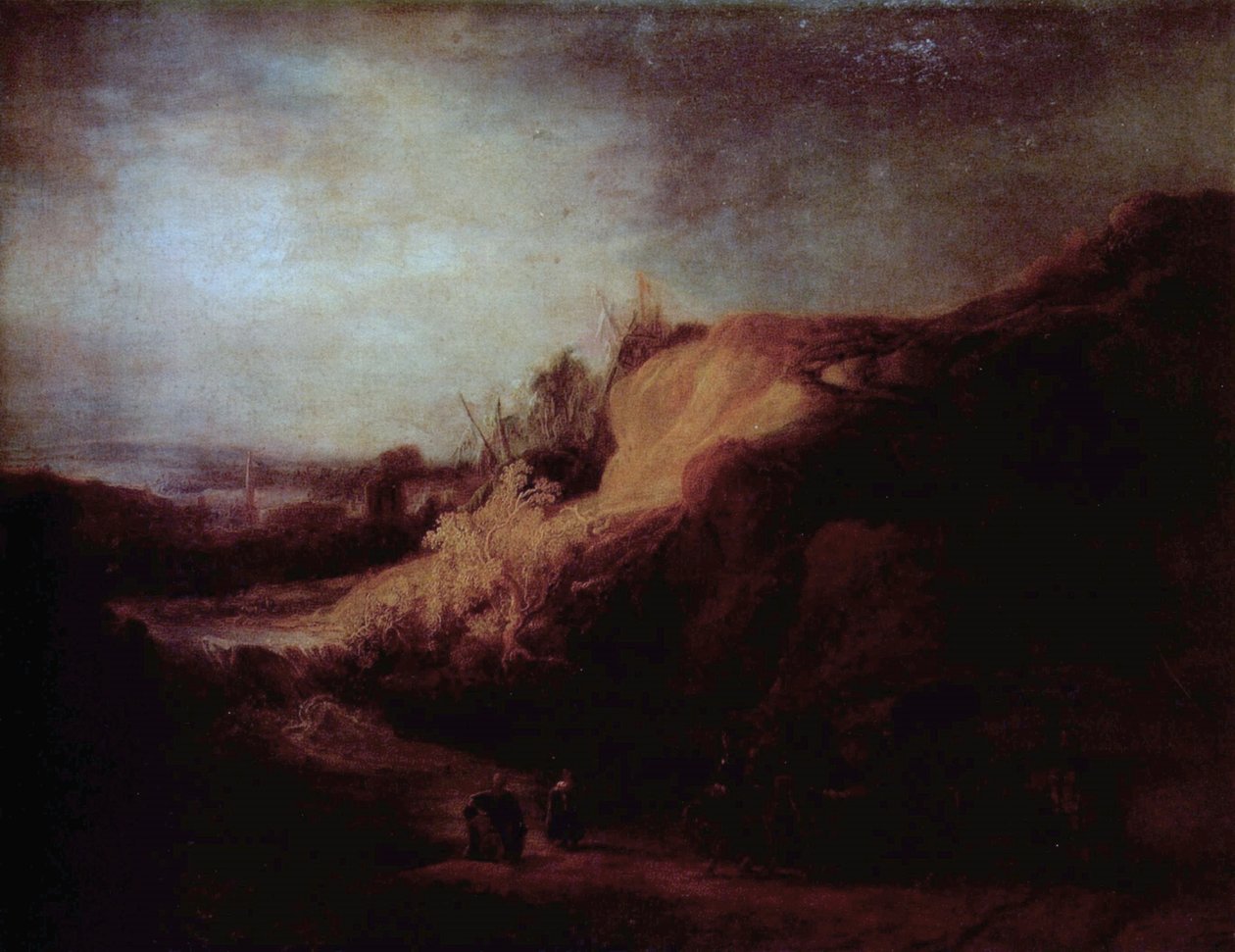 Landscape with the Baptism of the Eunuch av Rembrandt van Rijn